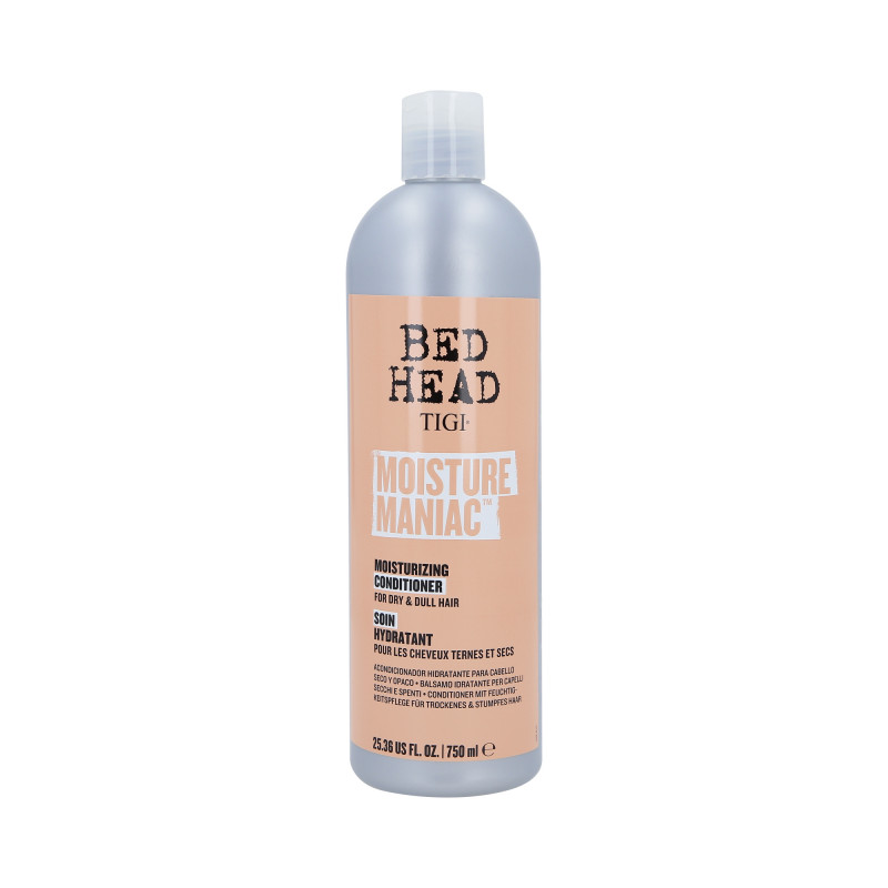 TIGI BED HEAD MOISTURE MANIAC Revitalisant profondément hydratant pour cheveux secs 750 ml
