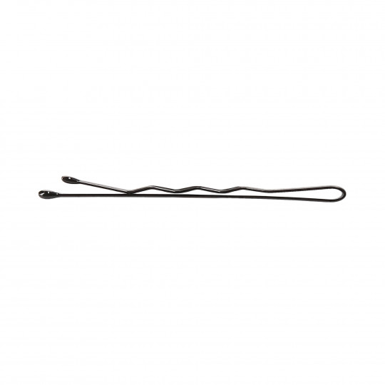 LUSSONI Waved Hair Grips, 6 cm, Black, 250 pcs. 