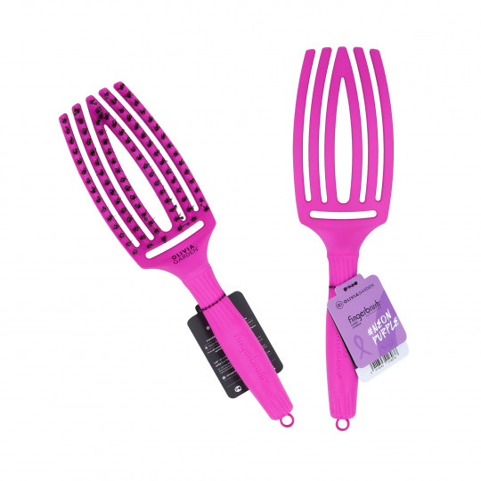 OLIVIA GARDEN FINGERBRUSH Spazzola per capelli Neon Purple