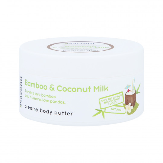 NACOMI BODY BUTTER BAMBOO WITH COCOUNT MILK Masło do ciała o zapachu mleczka kokosowego i bambusa 100ml