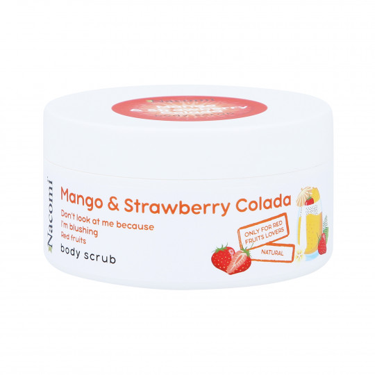 NACOMI BODY SCRUB MANGO&STRAWBERRY COLADA Body scrub with the scent of mango and strawberry-colada 100ml