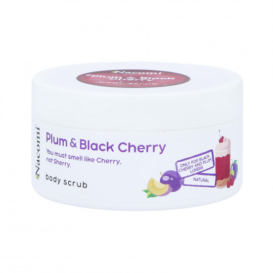 NACOMI BODY SCRUB PLUM WITH BLACK BERRY Body scrub with the scent of plum and black cherry 100ml