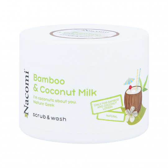 NACOMI SCRUB&WASH WITH COCOUNT Foam scrub with the scent of coconut milk and bamboo 180ml