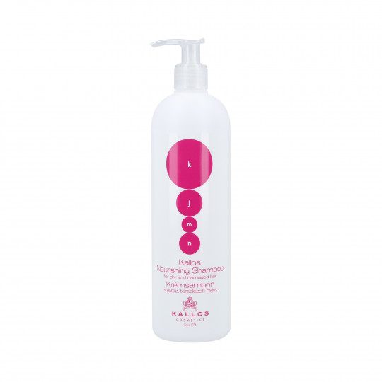 KALLOS KJMN NOURISHING Cremiges, feuchtigkeitsspendendes Shampoo für trockenes Haar, 500 ml