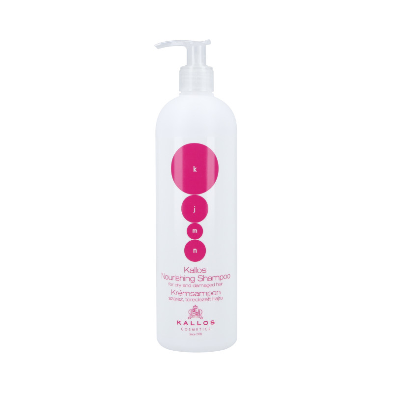 KALLOS KJMN NOURISHING Cremiges, feuchtigkeitsspendendes Shampoo für trockenes Haar, 500 ml
