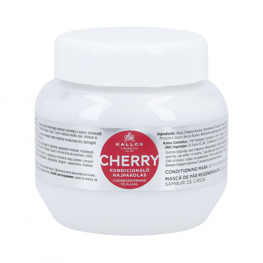 KALLOS KJMN CHERRY Mask for damaged hair with cherry seed oil 275ml