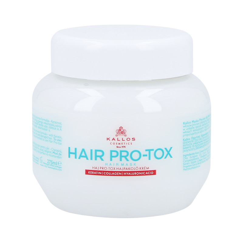 KALLOS KJMN PRO-TOX Hair mask with keratin, collagen and hyaluronic acid 275ml