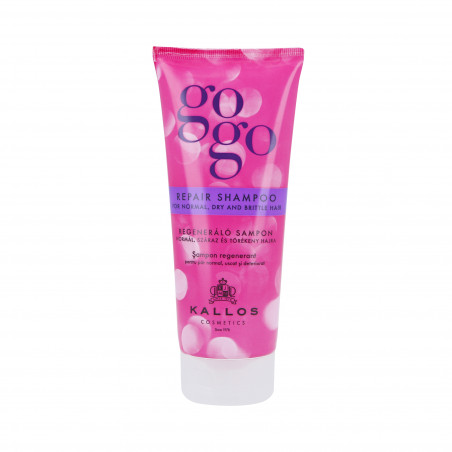 KALLOS GOGO REPAIR Szampon do włosów suchych i zniszczonych 200ml KALLOS GOGO REPAIR Szampon do włosów suchych i zniszczonych 200ml