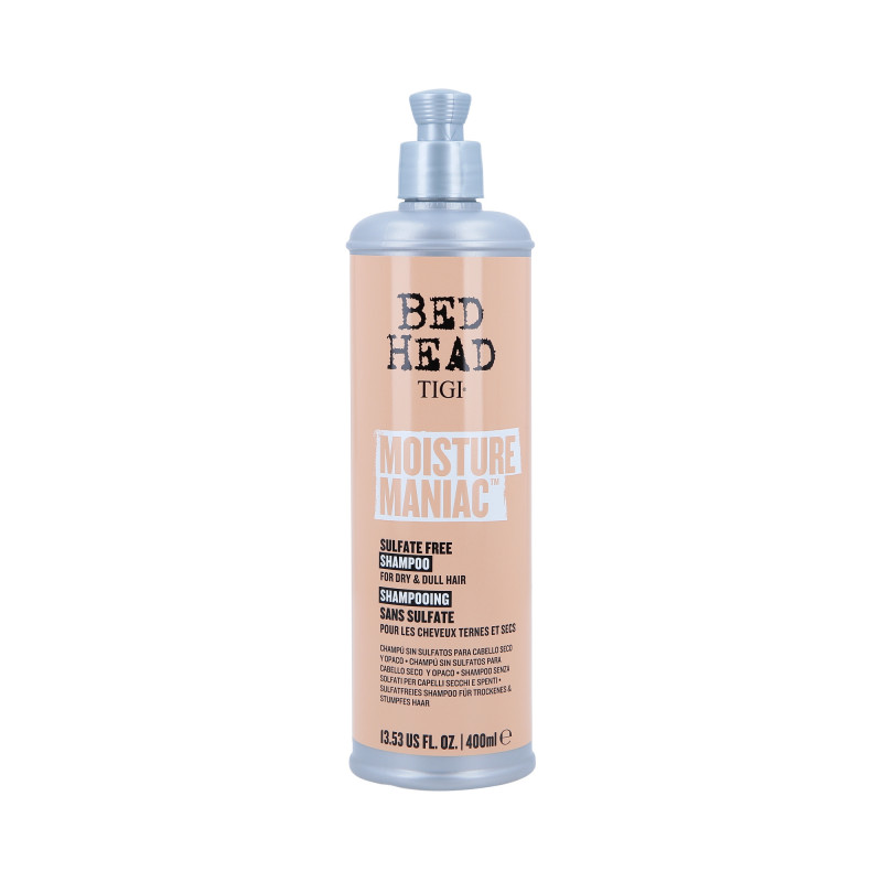 TIGI BED HEAD MOISTURE MANIAC Mélyen hidratáló sampon száraz hajra 400 ml