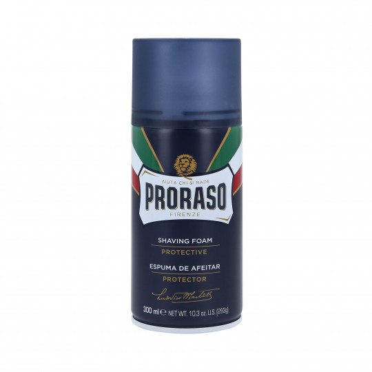 PRORASO BLUE LINE Espuma de barbear com babosa 300ml