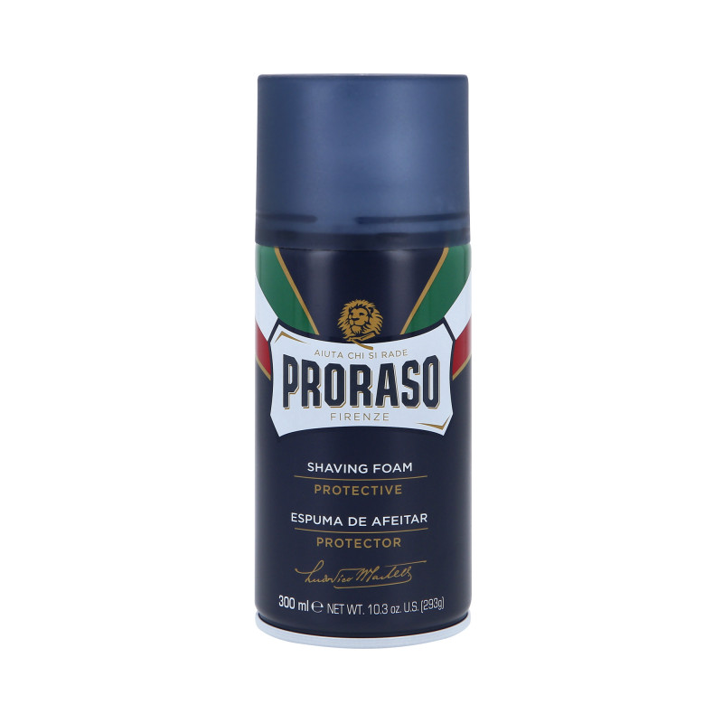 PRORASO BLUE LINE Espuma de barbear com babosa 300ml