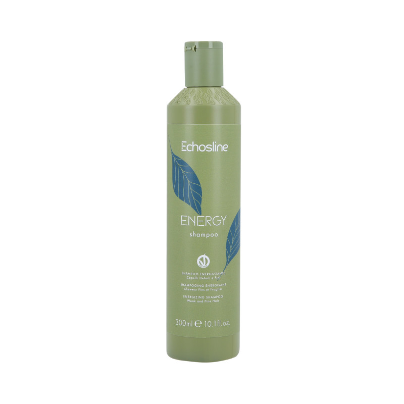 ECHOSLINE ENERGY Shampoo fortalecedor para cabelos finos e fracos 300ml