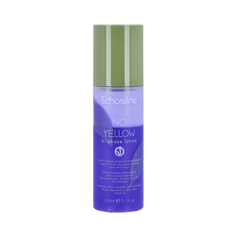 ECHOSLINE NO YELLOW BI-PHASE LOTION Balsamo spray bifase per capelli biondi 150ml