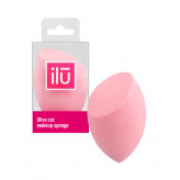 ilū Olive Cut Makeup Sponge, Pink