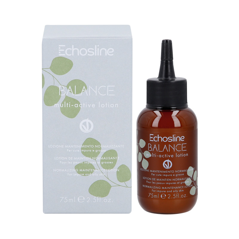 ECHOSLINE BALANCE MULTI-ACTIVE Vegan normalizačné mlieko na pokožku hlavy 75 ml