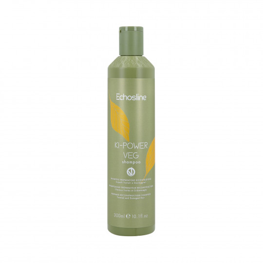 ECHOSLINE KI-POWER VEG Shampoo vegano selante e reconstrutor para cabelos danificados 300ml