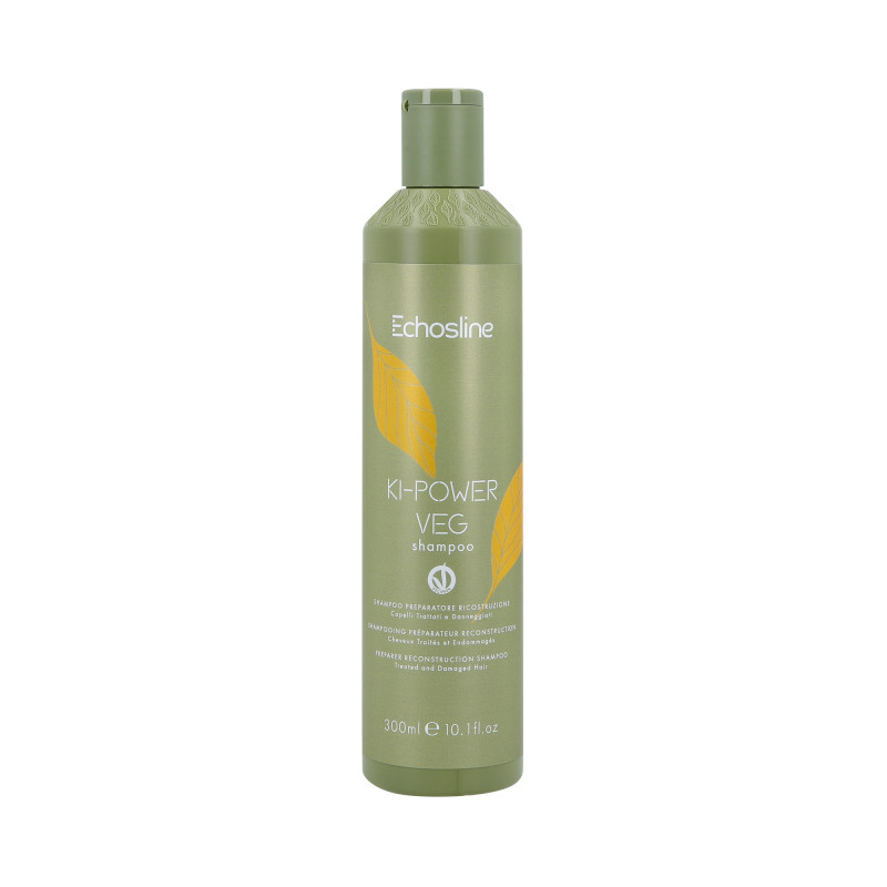 ECHOSLINE KI-POWER VEG Shampoo vegano sigillante e ricostruttore per capelli danneggiati 300ml