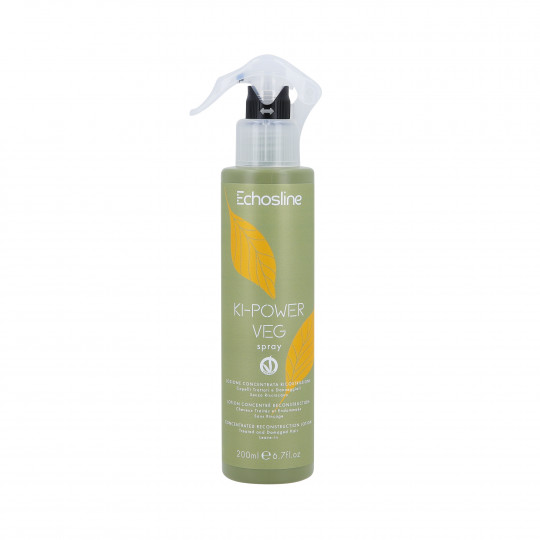 ECHOSLINE KI-POWER VEG SPRAY Bálsamo concentrado para cabelos danificados sem enxágue 200ml