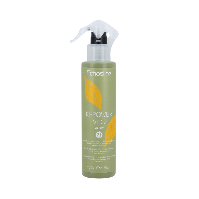 ECHOSLINE KI-POWER VEG SPRAY Skoncentrowany balsam do włosów zniszczonych bez spłukania 200ml