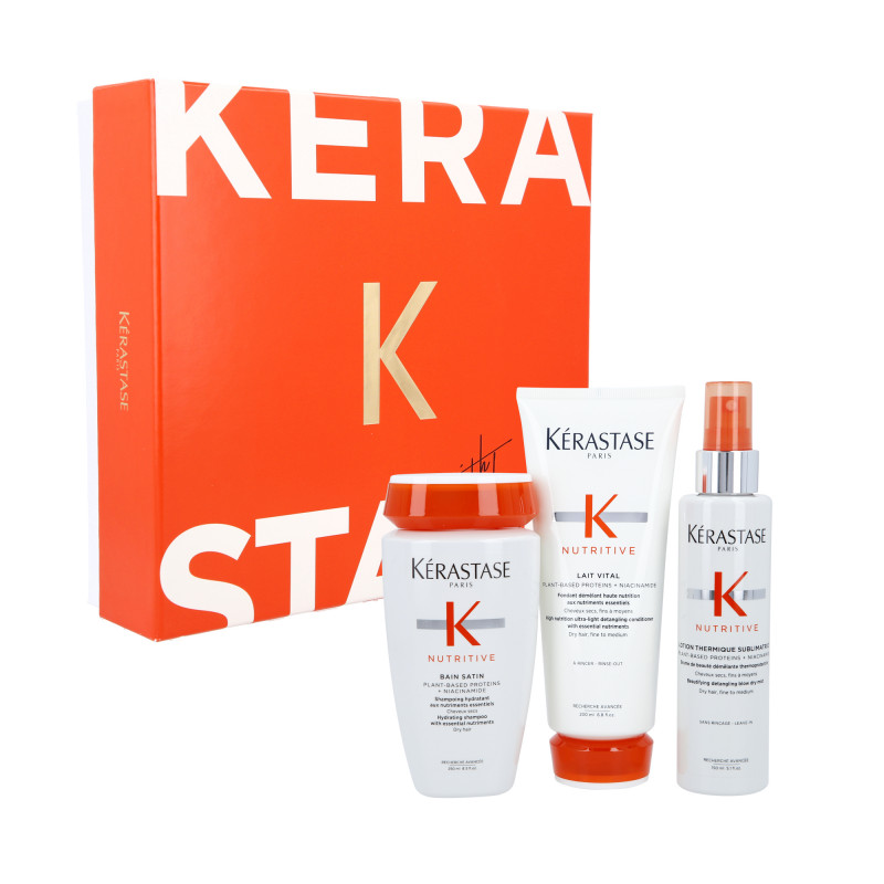 KERASTASE NUTRITIVE Christmas set for dry hair, shampoo 250ml, conditioner 200ml, thermal mist 150ml