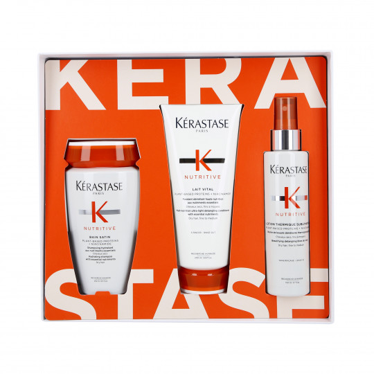 KERASTASE NUTRITIVE Weihnachtsset für trockenes Haar, Shampoo 250 ml, Spülung 200 ml, Thermalspray 150 ml