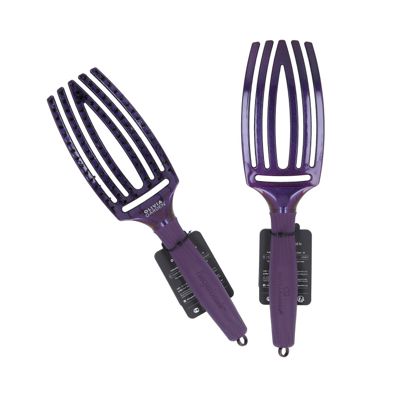 OLIVIA GARDEN FINGERBRUSH Hair brush Violet Amethyst