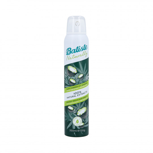 BATISTE NATURALLY COCONUT MILK&HEMP Shampoo para cabelos secos 200ml
