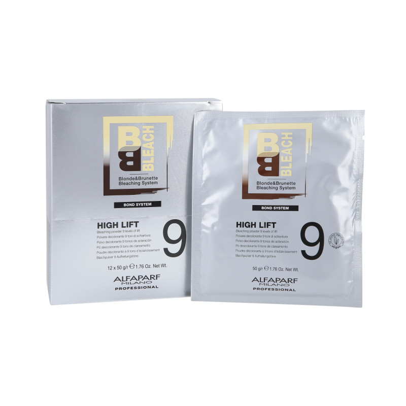 ALFAPARF BLEACH HIGH LIFT 9 Hair lightener in sachets 12x50g