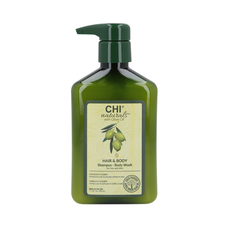 CHI NATURALS OLIVE ORGANICS Multifunkčný šampón na vlasy a telo 340 ml