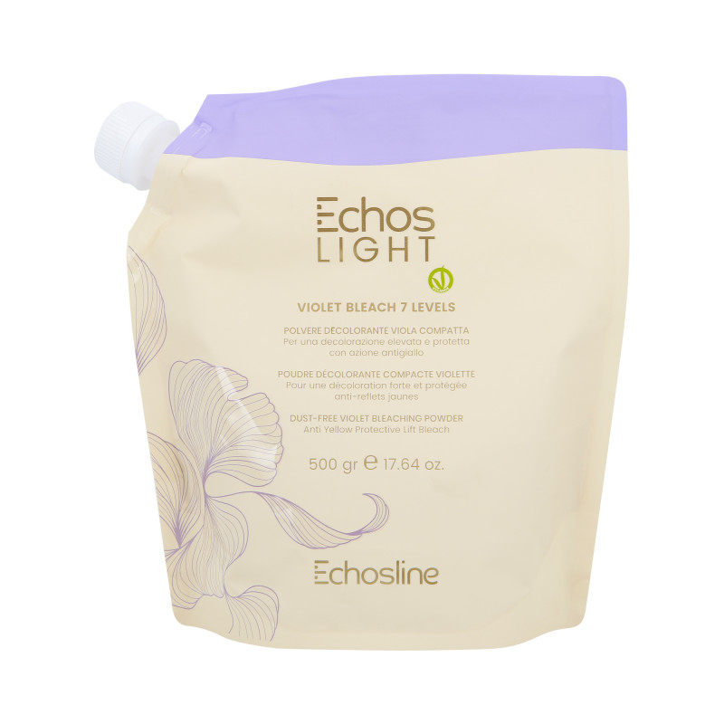 ECHOSLINE ECHOS LIGHT VIOLET BLEACH&LEVELS Bezprašný fialový prášok na zosvetľovanie vlasov 500 g