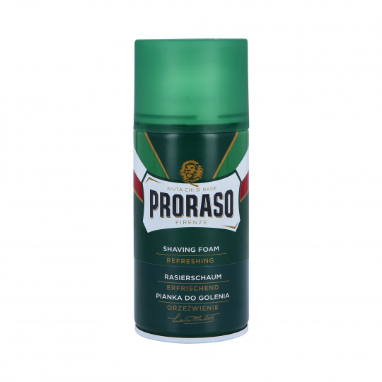 PRORASO GREEN LINE SHAVING Espuma de barbear com eucalipto e mentol 300ml