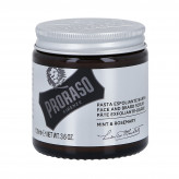 PRORASO ESFOLIANTE BREAD PASTE MINT&ROSEMARY Pasta peeling para rosto e barba 100ml