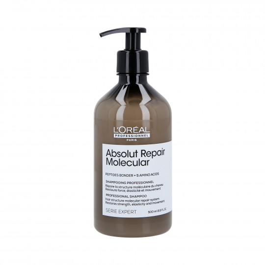 L'OREAL PROFESSIONNEL ABSOLUT REPAIR MOLECULAR Stärkendes Shampoo für strapaziertes Haar 500 ml
