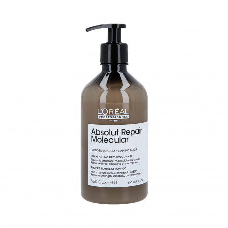 L'OREAL PROFESSIONNEL ABSOLUT REPAIR MOLECULAR Wzmacniający szampon do włosów zniszczonych 500ml - 1 L'OREAL PROFESSIONNEL ABSOLUT REPAIR MOLECULAR Wzmacniający szampon do włosów zniszczonych 500ml - 1