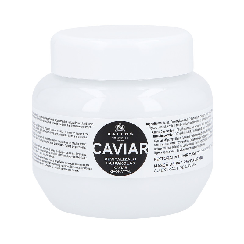 KALLOS KJMN Caviar Revitalizujúca maska na vlasy s kaviárom 275ml