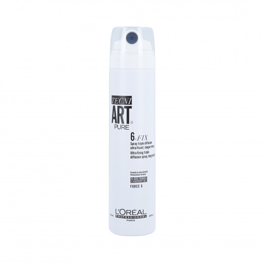 L'OREAL PROFESSIONNEL TECNI.ART 6 FIX FORCE PURE Fragrance-free extremely fixative hair spray 250ml