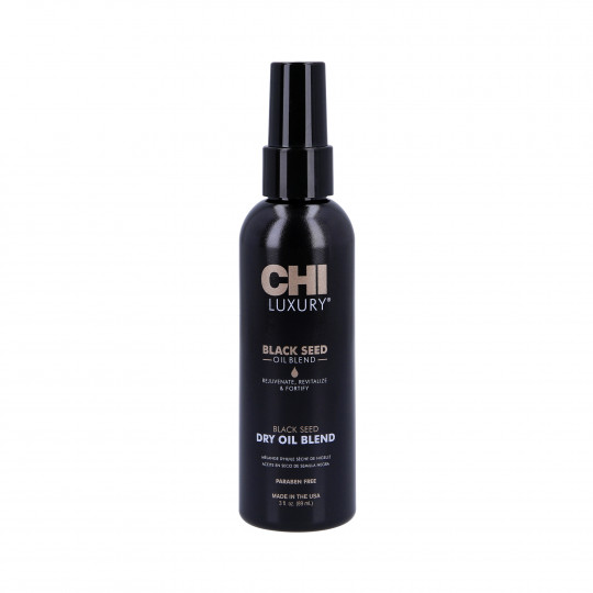 CHI LUXURY BLACK SEED OIL Kuivien hiustenhoitoöljy mustakuminalla 89ml