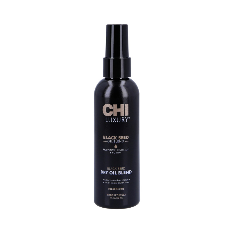 CHI LUXURY BLACK SEED OIL Kuivien hiustenhoitoöljy mustakuminalla 89ml