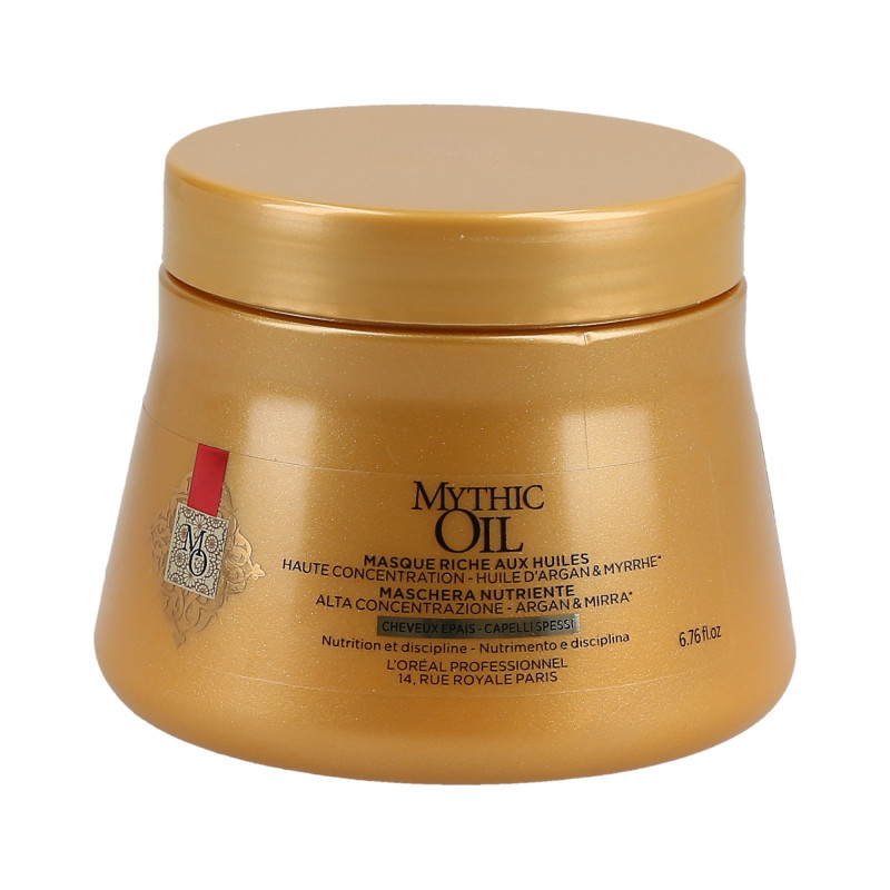 L'OREAL PROFESSIONNEL MYTHIC OIL Thick Maska dyscyplinująca do włosów grubych 200ml