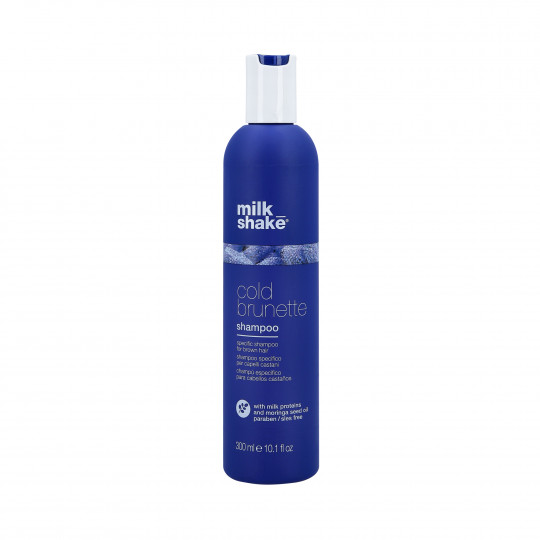 MILK SHAKE COLD BRUNETTE SHAMPOO Tonujący szampon z niebieskim pigmentem do włosów brązowych 300ml