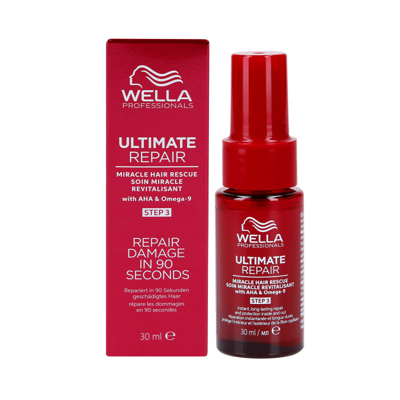 WELLA PROFESSIONALS ULTIMATE REPAIR MIRACLE HAIR RESCUE Beskyttende reparerende og udglattende serum 30ml