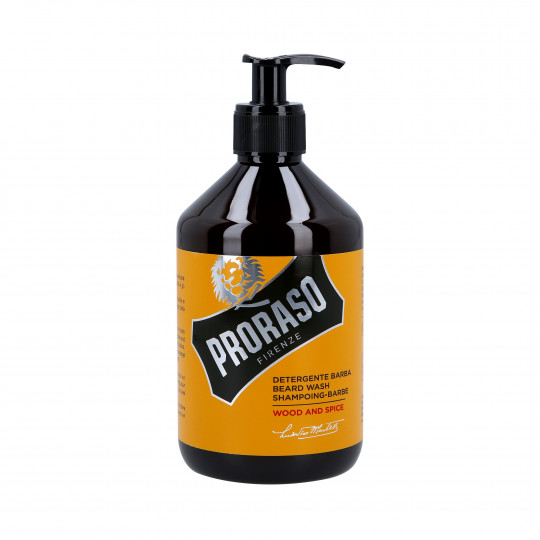 PRORASO YELLOW WOOD&SPICE Shampoing barbe 500ml