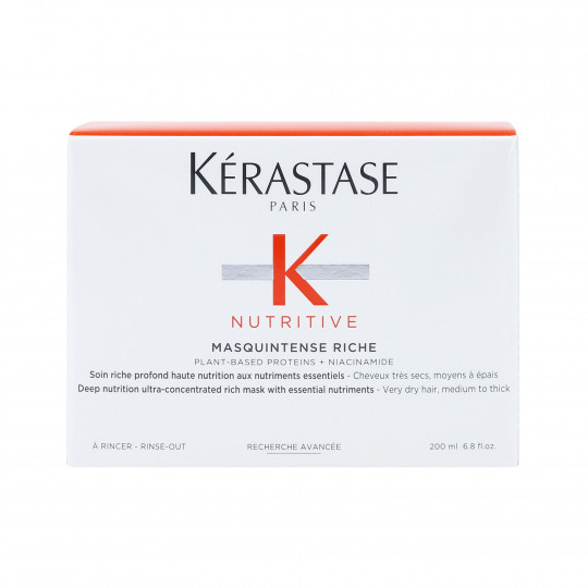 KÉRASTASE NUTRITIVE MASQUINTENSE RICHE dúsított tápláló maszk nagyon száraz, normál és vastag hajra 200 ml