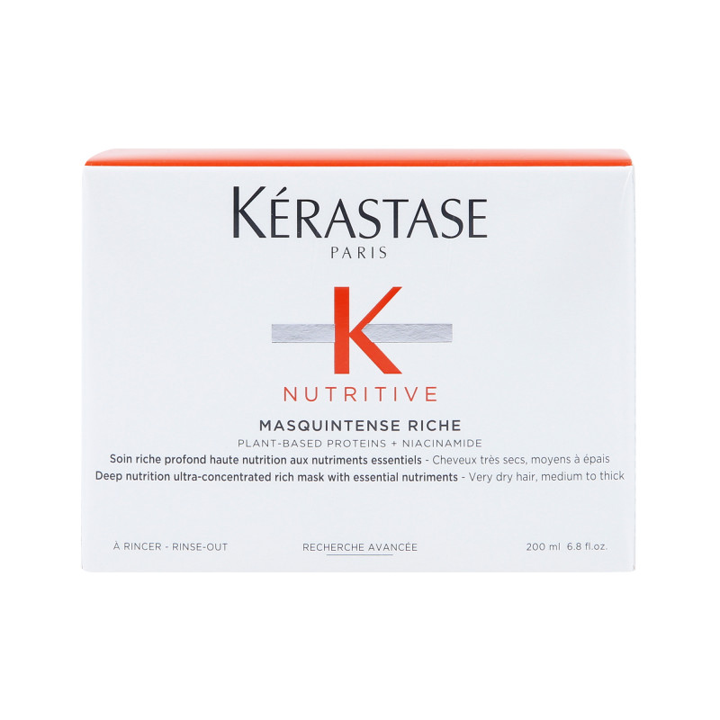 KÉRASTASE NUTRITIVE MASQUINTENSE RICHE Beriget nærende maske til meget tørt, normalt og tykt hår 200ml