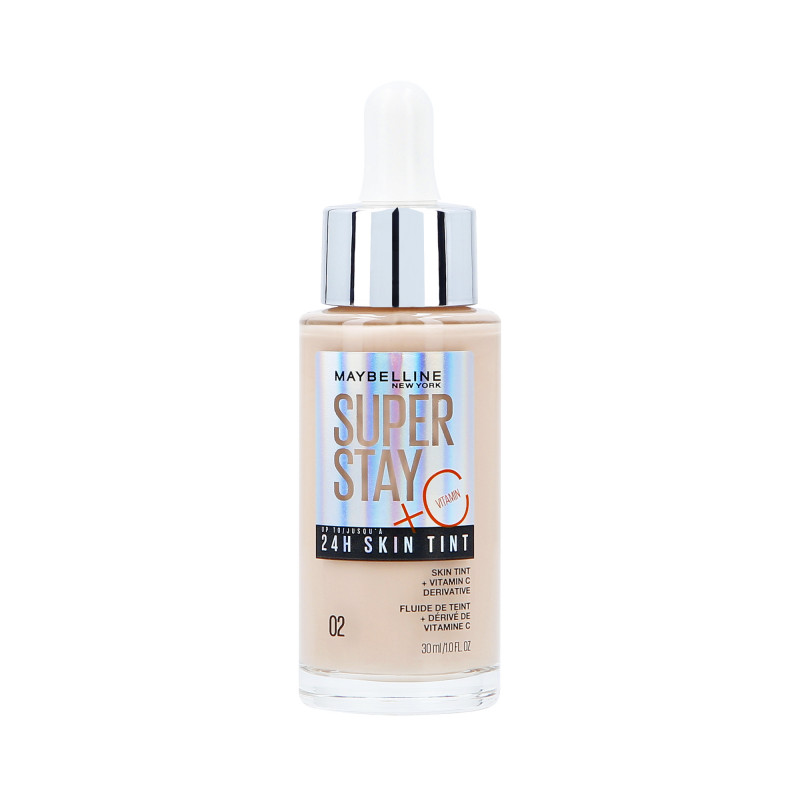 MAYBELLINE SUPER STAY 24H SKIN TINT Base iluminadora para rosto 2 30ml