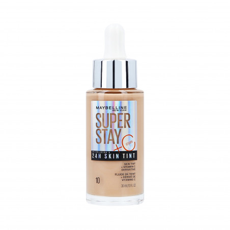MAYBELLINE SUPER STAY 24H SKIN TINT Rozświetlający podkład do twarzy 10 30ml MAYBELLINE SUPER STAY 24H SKIN TINT Rozświetlający podkład do twarzy 10 30ml