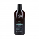 AMERICAN CREW 3-IN-1 CHAMOMILE&PINE Shampoo, condicionador e gel de banho em um com aroma de camomila e pinho 250ml