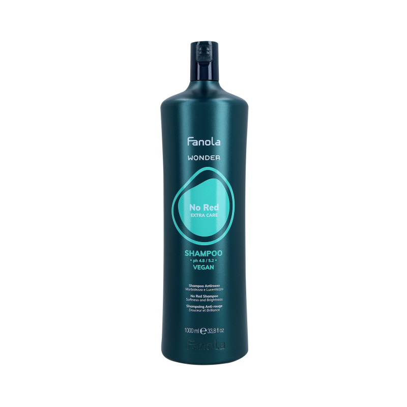 FANOLA WONDER NO RED EXTRA CARE Shampoo neutralizzante per capelli castani 1000ml