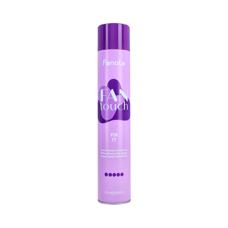 FANOLA FAN TOUCH FIX IT Bardzo mocny lakier do włosów 750ml