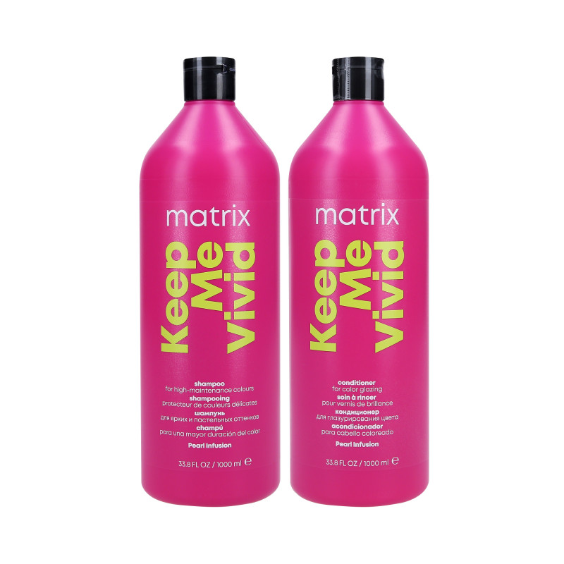 MATRIX SAMTALE RESULTATER HOLDER MIG VIVID til farvet hår Shampoo 1000ml + balsam 1000ml